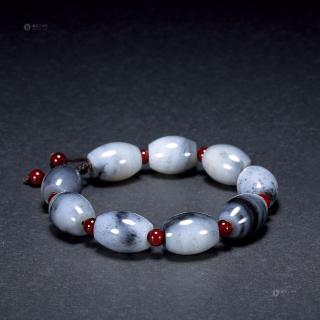 lot9341 和田玉手串