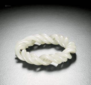 王金高 和田玉麻花手镯