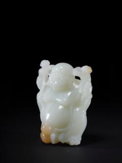 和田玉弥勒佛摆件,尺寸:7.6×4.7×9.3厘米,重量426.2克